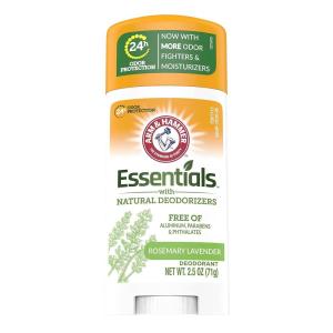 imageARM ampamp HAMMER Essentials Deodorant Clean Juniper Berry Wide Stick Made with Natural Deodorizers Free From Aluminum Parabens ampamp Phthalates 25 oz Pack of 2Lavender Rosemary