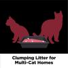imageARM ampamp HAMMER Clump ampamp Seal Platinum Cat Litter MultiCat 40 lbs Pack of 1Clumping Cat Litter