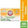 imageARM ampamp HAMMER Fabric Softener Sheets Free of Perfumes and Dyes 100 ct