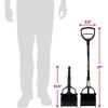 imageArm ampamp Hammer Dog Pooper Scooper Swivel Bin ampamp Rake Poop Scoop for Dogs Black 2 Heavy Duty Scented Waste Bags IncludedClaw Scooper