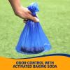 imageArm ampamp Hammer Durable Disposable Dog And Cat Waste Bags With Activated Baking Soda 180 Dog Poop Bags 9 x 14 Inches BlueAssorted