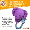 imageArm ampamp Hammer for Pets Super Treadz Mini Gorilla Dental Chew Toy for Dogs Dog Dental Chew Toys Reduce Plaque ampamp Tartar Buildup Without Brushing for Dogs up to 25 Lbs Pack of 24Elephant
