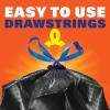 imageHefty Ultra Strong 30 Gallon Trash Bags Large Trash Bags 30 Gallon Size Multipurpose Break Resistant Drawstring Closure Resists Leaks Punctures and Tears Black Fabuloso Scent 50 BagsFabuloso Citrus  Fruits