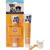 imageArm ampamp Hammer for Pets Complete Care Puppy Dental Kit Includes 25 oz Dog Toothpaste in Peanut Butter Flavor Small Dog Toothbrush for Small Dogs and Puppies and Microfiber Finger Brush Pack of 1Puppy  Peanut Butter