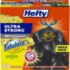 imageHefty Ultra Strong 30 Gallon Trash Bags Large Trash Bags 30 Gallon Size Multipurpose Break Resistant Drawstring Closure Resists Leaks Punctures and Tears Black Fabuloso Lemon Scent 50 BagsFabuloso Lemon