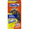 imageHefty Ultra Strong 30 Gallon Trash Bags Large Trash Bags 30 Gallon Size Multipurpose Break Resistant Drawstring Closure Resists Leaks Punctures and Tears Black Fabuloso Lemon Scent 25 Bags