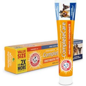 imageArm ampamp Hammer Complete Care Enzymatic Dog Toothpaste 62 oz  Dog Toothpaste for Puppies and Adult Dogs Arm and Hammer Toothpaste for Dogs  Pet Toothpaste Dog Dental Care and Clean Dog TeethDog