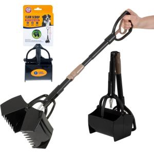imageArm ampamp Hammer Dog Pooper Scooper Swivel Bin ampamp Rake Poop Scoop for Dogs Black 2 Heavy Duty Scented Waste Bags IncludedClaw Scooper