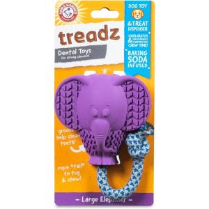 imageArm ampamp Hammer for Pets Super Treadz Mini Gorilla Dental Chew Toy for Dogs Dog Dental Chew Toys Reduce Plaque ampamp Tartar Buildup Without Brushing for Dogs up to 25 Lbs Pack of 24Elephant