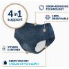 imageFitRight Fresh Start Incontinence and Postpartum Underwear for Women Large Blue 12 Count Ultimate Absorbency Disposable Underwear with The OdorControl Power of ARM ampamp HammerMedium 12 Count