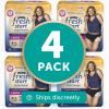 imageFitRight Fresh Start Incontinence and Postpartum Underwear for Women XXL Black 12 Count Ultimate Absorbency Disposable Underwear with The OdorControl Power of ARM ampamp HammerLarge 48 Count