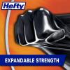imageHefty Ultra Strong 30 Gallon Trash Bags Large Trash Bags 30 Gallon Size Multipurpose Break Resistant Drawstring Closure Resists Leaks Punctures and Tears Black White Pine Breeze Scent 25 BagsBlack