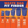imageHefty Ultra Strong 30 Gallon Trash Bags Large Trash Bags 30 Gallon Size Multipurpose Break Resistant Drawstring Closure Resists Leaks Punctures and Tears Black White Pine Breeze Scent 25 BagsBlack
