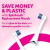 imageSpinbrush Kids Electric Toothbrush Glow in The Dark BatteryPoweredShimmery Sparkle