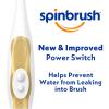imageSpinbrush PRO CLEAN Battery Powered Toothbrush Soft Bristles 1 Count Gold or Blue Color May Vary