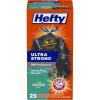 imageHefty Ultra Strong 30 Gallon Trash Bags Large Trash Bags 30 Gallon Size Multipurpose Break Resistant Drawstring Closure Resists Leaks Punctures and Tears Black White Pine Breeze Scent 25 BagsBlack