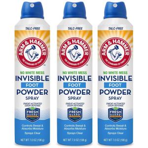 imageArm ampamp Hammer Invisible Foot Powder Spray Clear TalcFree Foot Odor ampamp Sweat Control Foot Spray Odor Eliminator Spray Foot Odor Eliminator For Men ampamp Women Foot Odor Spray 7 Oz 1 Pack7 Ounce Pack of 3