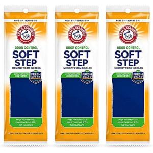 imageArm ampamp Hammer Odor Control Soft Step Insoles Memory Foam Insoles for Men ampamp Women Grey Topside Treated wFresh Guard Tech Best Insoles for Standing All Day Foot Inserts Shoe Inserts Unisex3 Pack3 pair