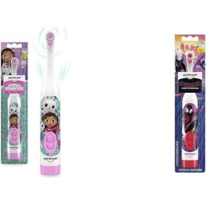 imageSpinbrush Gabbys Dollhouse Kids Electric Battery Toothbrush Soft BristlesToothbrush spinbrush Spiderman Toothbrush