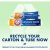 imageArm ampamp Hammer Advance White Toothpaste Clean Mint Flavor Stain Defense Technology 6 Ounce Pack of 46 Ounce Pack of 4
