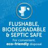 imageFitRight Fresh Start Flushable ampamp Biodegradable Personal Cleansing Wipes 192 Wipes 48 Wipes 4 Packs for Urinary Incontinence with The OdorControl Power of ARM ampamp HAMMER Baking Soda