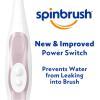 imageSpinbrush Pro Whiten BatteryPowered Electric Toothbrush Value Pack Medium Bristles Batteries Included 1 Brush ampamp 1 Replacement HeadWhite