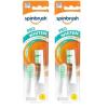 imageSpinbrush Pro Whiten Replacement Heads Soft Bristles For Battery Toothbrush 2 Count Pack of 12 Count Pack of 2