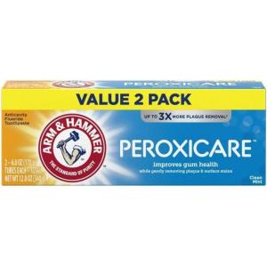 imageArm ampamp Hammer Advance White Toothpaste Clean Mint Flavor Stain Defense Technology 6 Ounce Pack of 412 Ounce Pack of 1