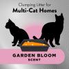 imageARM ampamp HAMMER Hardball Lightweight Platinum MultiCat Clumping Litter Easy NoMess Scooping Garden Bloom Scent 165 lbs85 LB