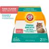 imageArm ampamp Hammer Dip ampamp Brush Fresh Breath Enzymatic Toothpaste Kit for Cats and Kittens with 2 Microfiber Finger Bushes 25 Ounces Tuna Flavor  Cat Dental Care KitTuna