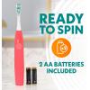imageSpinbrush Pro Whiten Battery Toothbrush for Adults Medium Bristles Batteries IncludedLight Blue