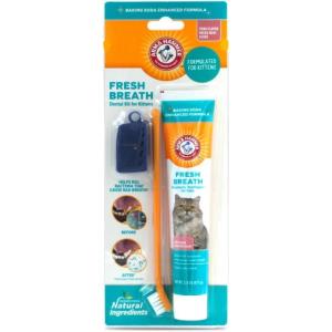 imageArm ampamp Hammer Cat Dental Kit  Toothbrush Toothpaste and Oral Care for Kittens with Tuna and Fresh Mint FlavorsTuna