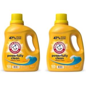 imageArm ampamp Hammer Clean Burst 200 Loads Liquid Laundry Detergent 200 fl oz105 Fl Oz Pack of 2