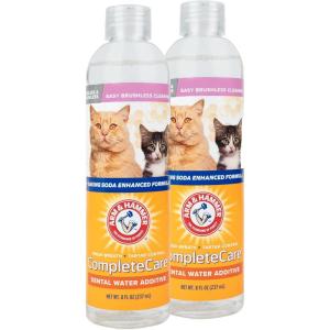imageArm ampamp Hammer Complete Care Fresh Dental Water Additive for Cats  Cat Dental Care Solution for Bad Breath Includes Cat Toothpaste Enzymatic Action Ideal for Cat Grooming Supplies 8 Fl Oz8 Fl Oz Pack of 2