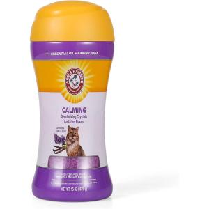 imageArm ampamp Hammer Restoring Cat Litter Box Deodorizing Crystals Clary Sage ampamp Mint Scent  Cat Smell Eliminator for Home Odor Control Cat Litter Crystals Cat Essentials 15 OunceCalming  Lavender  Vanilla