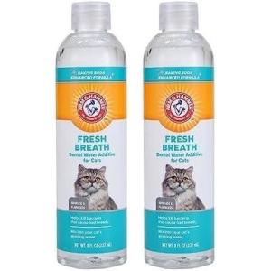 imageArm ampamp Hammer for Pets Advanced Care Dental Water Additive for Cats  Cat Teeth Cleaning Product for All Cats  Odorless and Flavorless Cat Dental Rinse 8 Ounces8 Fl Oz Pack of 2