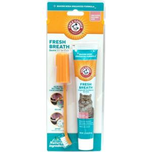 imageArm ampamp Hammer for Pets Dental Kit for Cats  Eliminates Bad Breath  3 Piece Set Includes Cat Toothpaste Cat Toothbrush ampamp Cat Fingerbrush in Tasty Tuna Flavor 25 Oz Pack of 12Tuna