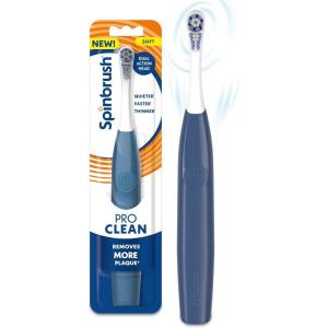 imageSpinbrush Pro Whiten Battery Toothbrush for Adults Medium Bristles Batteries IncludedBlue