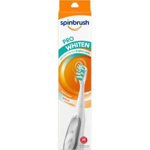 imageSpinbrush Pro Whiten Battery Toothbrush for Adults Medium Bristles Batteries IncludedWhite