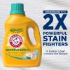 imageARM ampamp HAMMER Sensitive Skin Liquid Laundry Detergent Fresh Scent 105 fl oz 105 Loads105 Fl Oz Pack of 1
