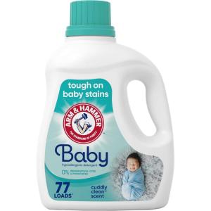 imageARM ampamp HAMMER Baby 77 Loads Hypoallergenic Liquid Laundry Detergent 1005 fl oz