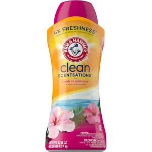 imageARM ampamp HAMMER Clean Scentsations InWash Scent Booster Laundry Scent Booster Tropical Paradise scent 45 Oz378 Fl Oz Pack of 1