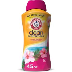 imageARM ampamp HAMMER Clean Scentsations InWash Scent Booster Laundry Scent Booster Tropical Paradise scent 45 Oz45 Fl Oz Pack of 1
