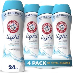 imageArm ampamp Hammer Clean ampamp Simple inwash Scent Booster Crisp Clean 24ozPack of 424 Ounce Pack of 4