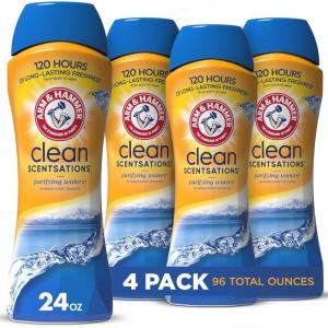 imageArm ampamp Hammer InWash Scent Booster Purifying Waters 24 oz Pack of 4Purifying Waters