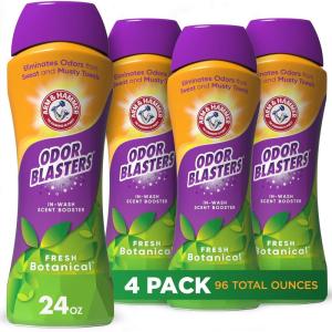 imageArm ampamp Hammer Odor Blasters InWash Scent Booster  Fresh Botanical 24oz Pack of 424 Ounce Pack of 4