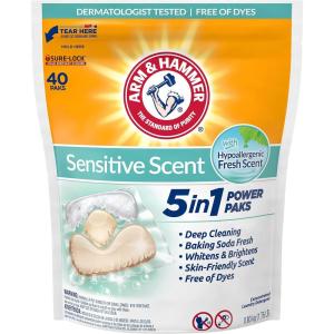 imageArm ampamp Hammer Sensitive Fresh Scent 5IN1 Power Paks 42 count40 Count Pack of 1