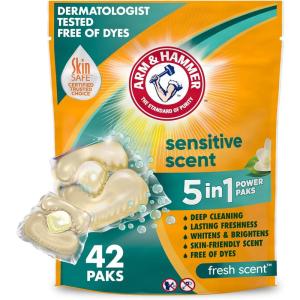 imageArm ampamp Hammer Sensitive Fresh Scent 5IN1 Power Paks 42 count42 Count Pack of 1