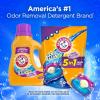 imageARM ampamp HAMMER Plus OxiClean with Odor Blasters Concentrated Laundry Detergent 5in1 Laundry Stain Remover Fresh Burst Detergent Power Paks 42 Count BagFresh Burst