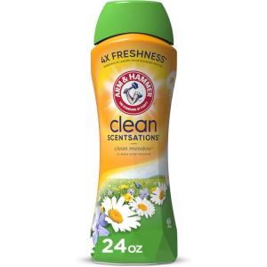 imageARM ampamp HAMMER Clean Scentsations InWash Scent Booster Laundry Scent Booster Clean Meadow scent 24 Oz24 Ounce Pack of 1